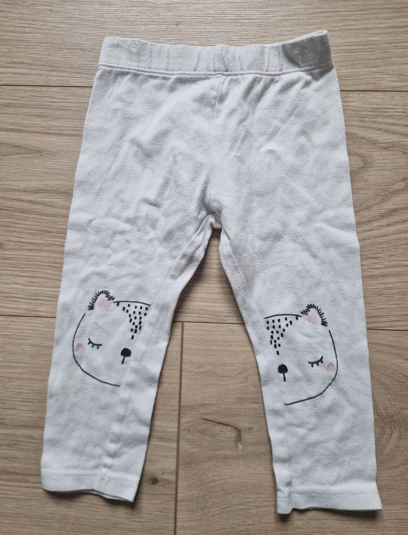 👖 Lote de 3 leggings para bebé niña – 12 meses – estado satisfactorio con defectos – photo 6